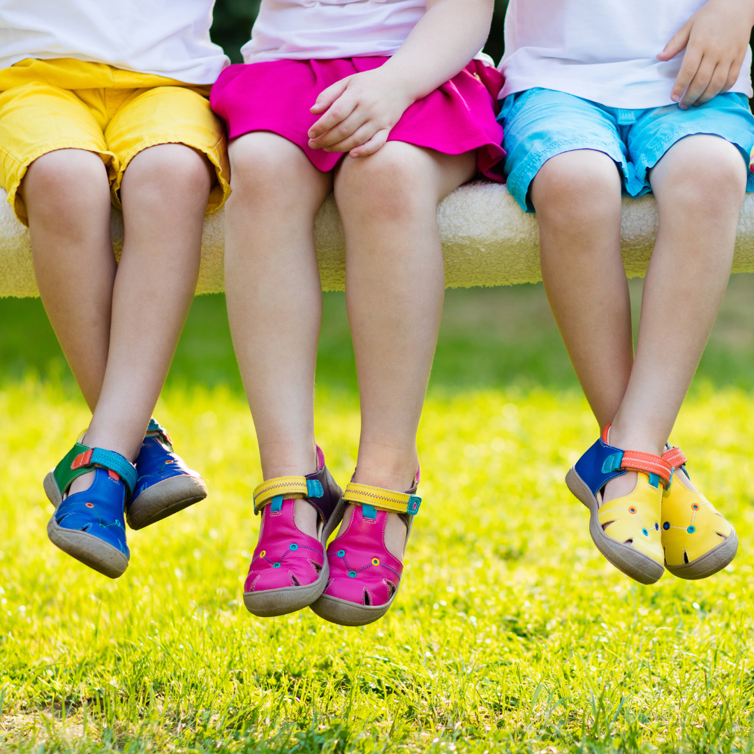 colorful children's shoes