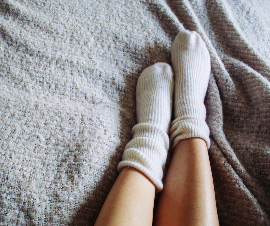 feet with socks